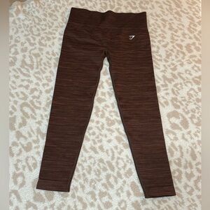 Gymshark seamless burgundy leggings